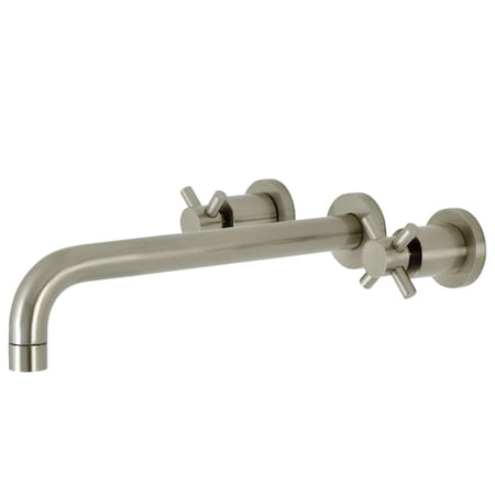 Kingston Brass KS8058DX Wall Mount Tub Faucet, Brushed Nickel KS8058DX